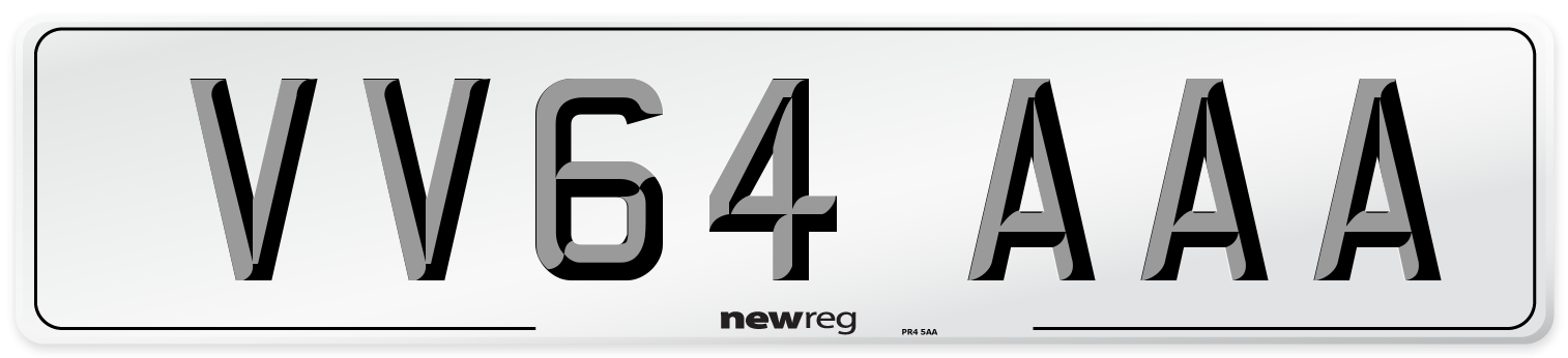 VV64 AAA Number Plate from New Reg